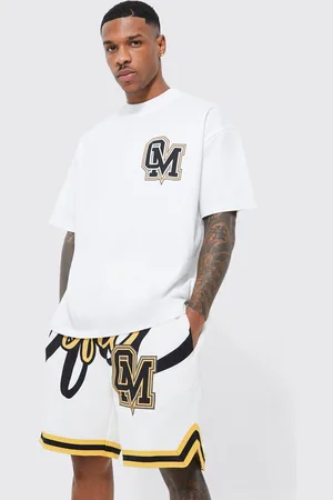 Boohoo Conjunto Oversize De Pantalón Corto Y Camiseta De Baloncesto Ofcl