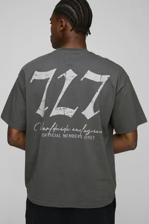 Boohoo Camiseta Oversize Con Estampado Gráfico 777