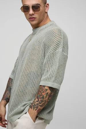 Boohoo Camiseta Oversize De Punto Con Caída En Los Hombros
