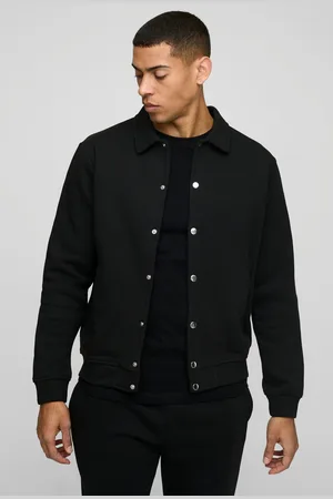 Boohoo Chaqueta Harrington Con Botones De Presión En El Cuello