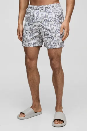 Boohoo Bañador De Largo Medio Con Estampado