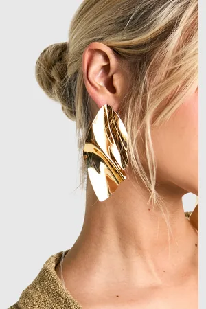 Boohoo Pendientes Llamativos De Metal Martillado