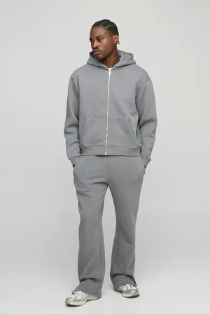 Boohoo Chándal Oversize Recto Con Capucha Y Cremallera De 330G/M2