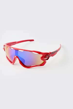 Boohoo Gafas De Sol Estilo Nadador Rojas