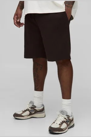 Boohoo Pantalón Corto Plus Holgado De Canalé Y Tela Jersey