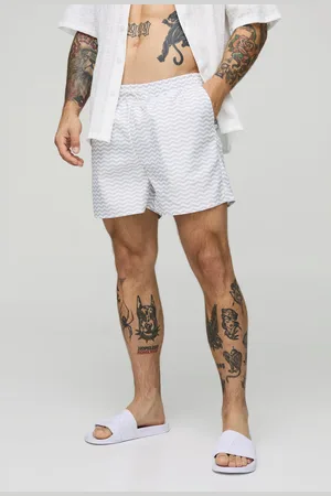 Boohoo Bañador Corto Con Estampado En Zigzag