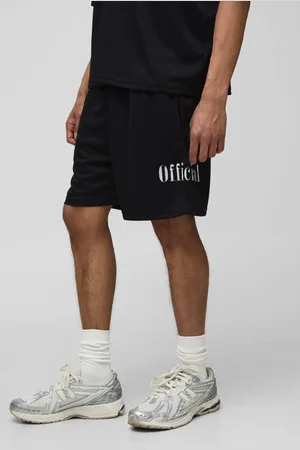 Boohoo Pantalón Corto Holgado Official De Malla Con Aplique De Encaje