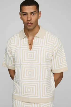 Boohoo Polo De Croché Recto De Manga Corta Con Solapas
