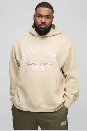 Boohoo Sudadera Plus Oversize Con Capucha Y Estampado Official De 330G/M²