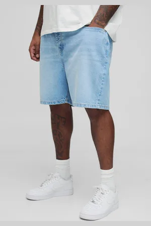 Boohoo Pantalón Corto Plus Vaquero Holgado Sin Tratar