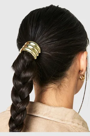Boohoo Goma Para El Pelo Dorada Gruesa