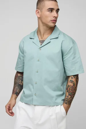 Boohoo Camisa Oversize Recta De Manga Corta Con Estampado En La Espalda