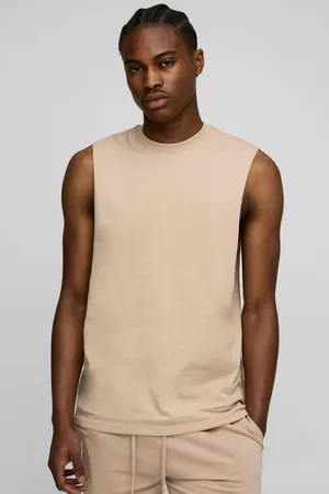 Boohoo Top Sin Mangas Básico Con Sisa Ancha