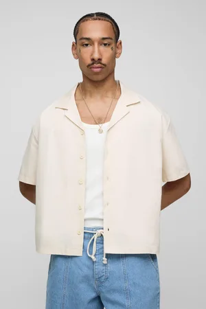 Boohoo Camisa Oversize Recta De Manga Corta Con Estampado En La Espalda