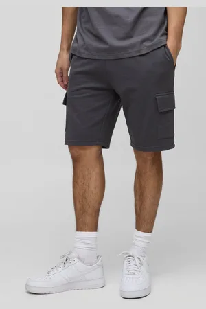 Boohoo Pantalón Corto Cargo Básico Ajustado De Largo Medio