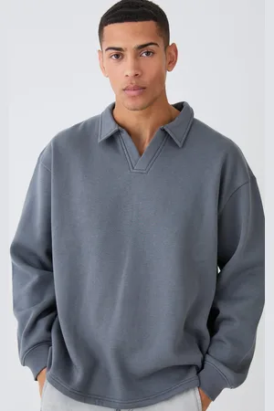 Boohoo Polo Oversize Estilo Sudadera Con Estampado De Rugby Y Solapas
