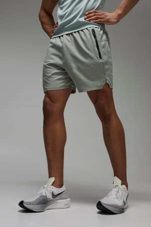 Boohoo Pantalón Corto Man Active Regular De Tela Elástico Perforado