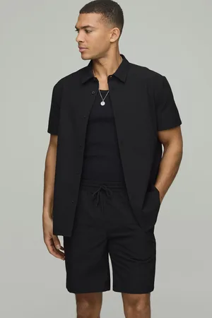 Boohoo Pantalón Corto Y Camisa Técnica Elástica