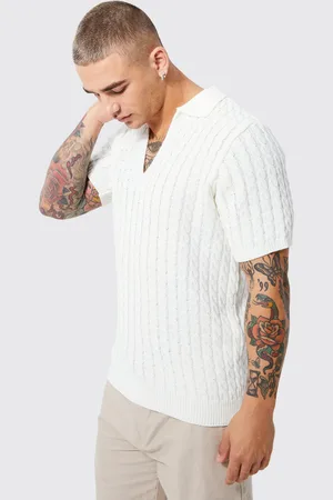 Boohoo Polo De Punto Gofre Con Escote De Pico