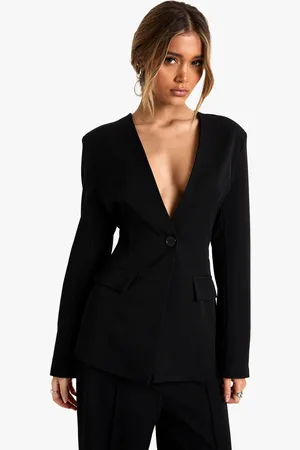 Boohoo Americana Entallada Escotada
