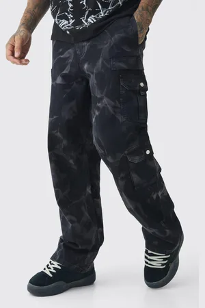 Boohoo Pantalón Tall Cargo Holgado Con Lavado De Ácido