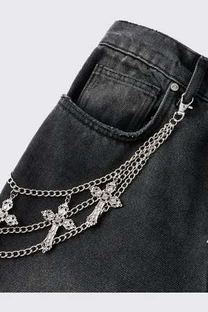 Boohoo Cadena Vaquera Con Múltiples Cruces