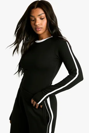 Boohoo Body De Manga Larga Con Rayas En Las Mangas