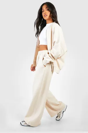 Boohoo Chándal Petite Bomber De Pernera Recta Con Cremallera