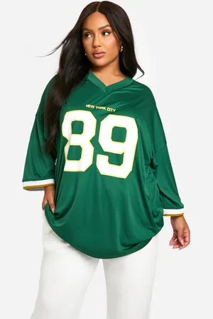 Boohoo Top Plus Oversize De Fútbol Con Eslogan 89 New York City