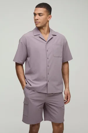Boohoo Conjunto Oversize Recto De Camisa Técnica Elástica Y Pantalón Corto Cómodo