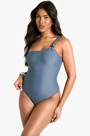 Boohoo Bañador Con Un Hombro Descubierto Y Cuentas