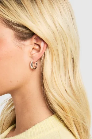 Boohoo Pack De 3 Pendientes De Aro Plateados