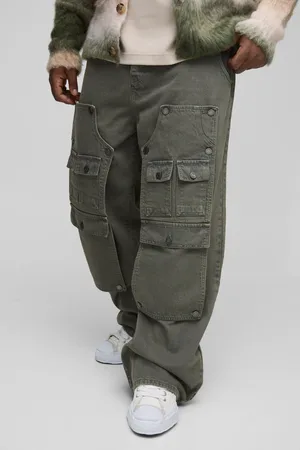 Boohoo Vaqueros Plus Cargo Holgados Con Panel Carpintero Extraíble