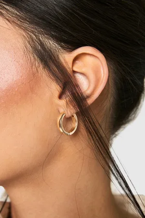 Boohoo Pack De 3 Pendientes De Aro Dorados