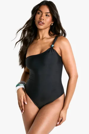 Boohoo Bañador Con Un Hombro Descubierto Y Cuentas