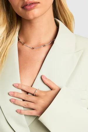 Boohoo Multipaquete De Collar Y Anillos Con Detalle De Cruz