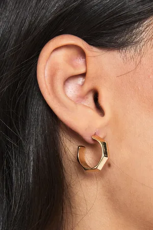 Boohoo Pack De 6 Pendientes De Aro Metálicos Texturizados
