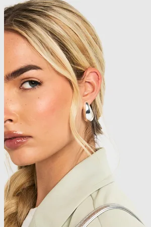 Boohoo Pack De 3 Pendientes De Aro Gruesos Plateados