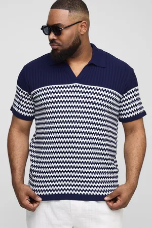 Boohoo Polo Plus De Punto Con Escote De Pico Y Rayas