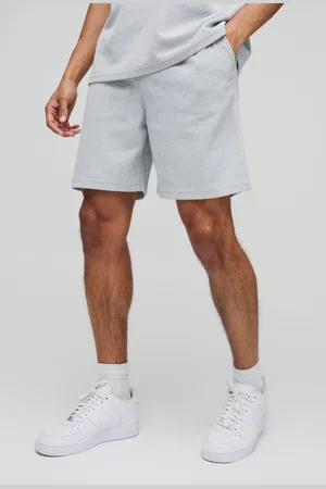 Boohoo Pantalón Corto Holgado De Tela Gofre Con Bordado Man