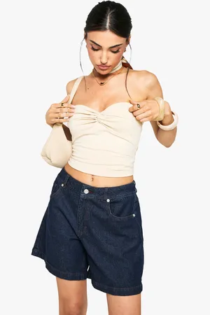 Boohoo Pantalón Corto Vaquero Estilo Boyfriend