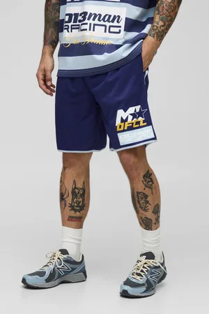 Boohoo Pantalón Corto Man De Baloncesto De Malla Y Largo Medio