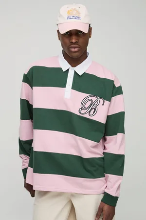 Boohoo Polo Oversize De Rugby Grueso Con Aplique Cosido