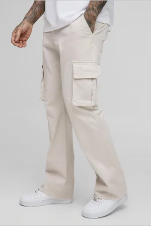 Boohoo Pantalón Tall De Campana Cargo Con Cintura Fija
