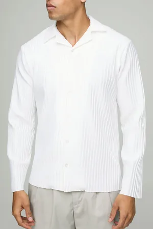 Boohoo Camisa Regular De Manga Larga Plisada Con Solapas