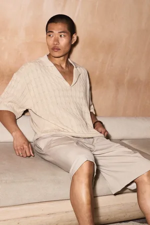 Boohoo Polo Oversize Recto De Punto En Ochos Con Solapas Y Cuello