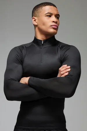 Boohoo Pantalón Man Active Ligero Essentials Deportivo De Ranglán Ajustado Al Músculo Con Cremallera 1/4