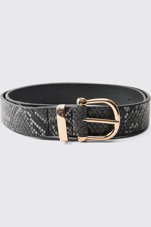 Boohoo Cinturón De Piel De Serpiente