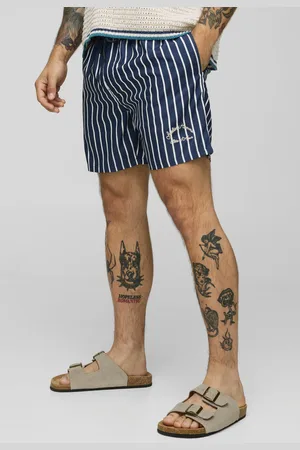 Boohoo Bañador De Largo Medio Con Rayas