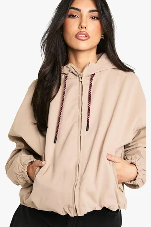Boohoo Chaqueta Con Capucha Y Atadura En Contraste